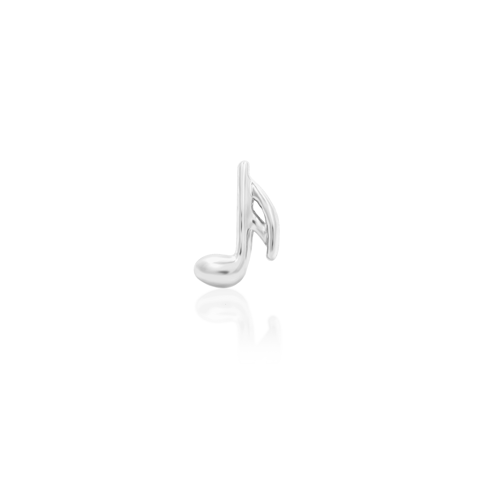 Junipurr Semi Quaver Threadless Decorative End 14k Gold Music Note