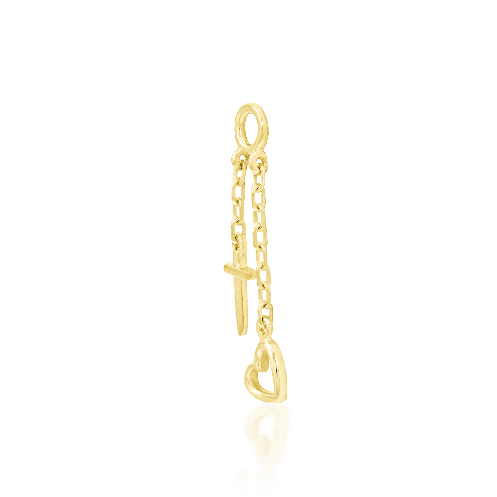 Junipurr Love Hurts Drop Charm 14k Gold