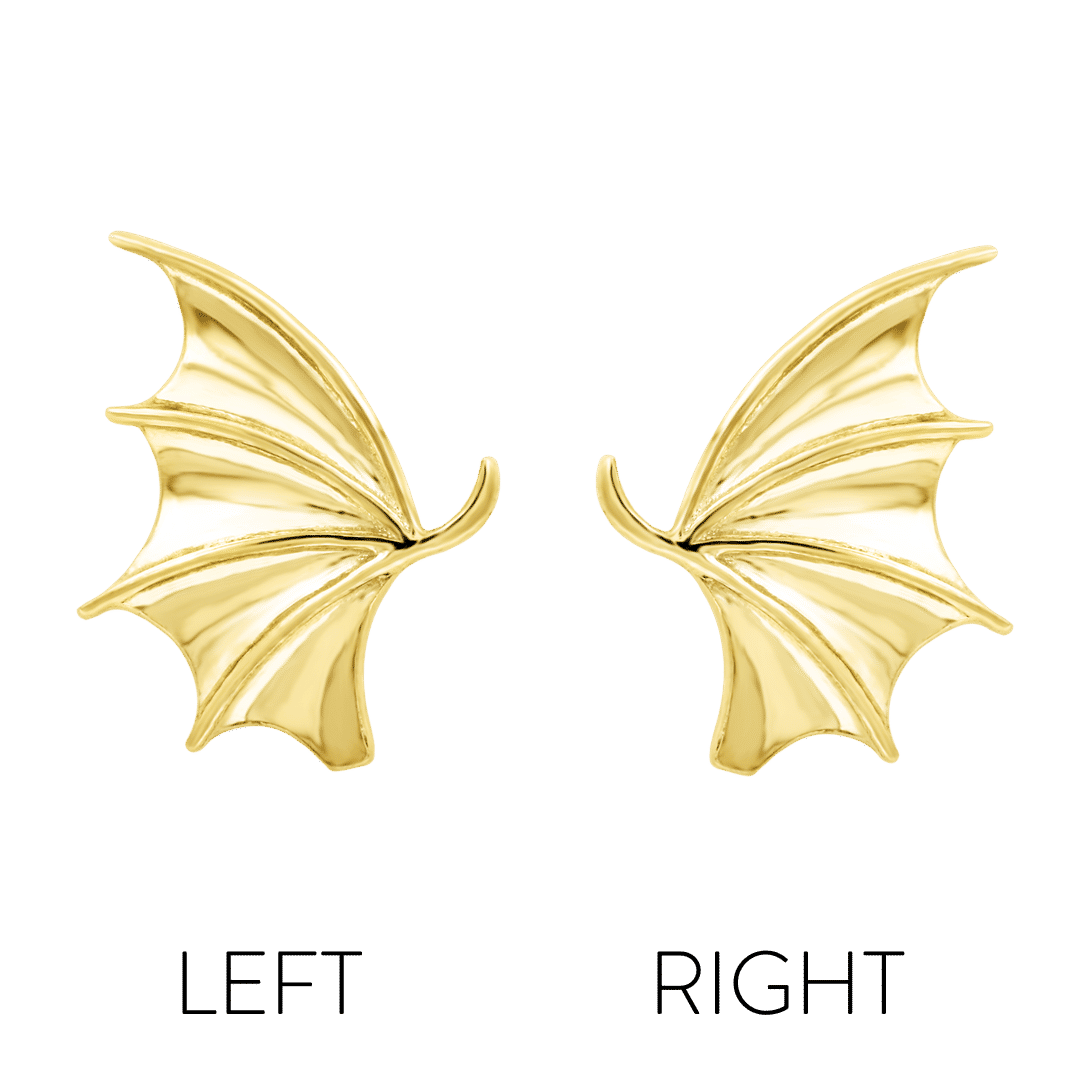 Junipurr Battie 3D Sculpted Bat Wing Threadless Decorative End