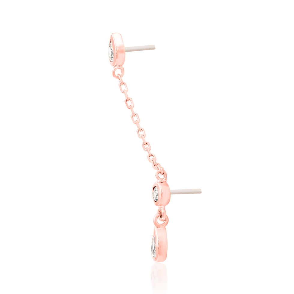 Thumbnail: Junipurr Islay 14k Gold Threadless End Double Pin Chain