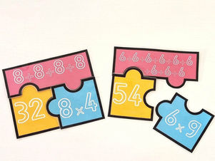 Les puzzles des tables de multiplication (version 2)