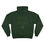 Thumbnail: Street Fox hoodie in dark green back "hustle harder"