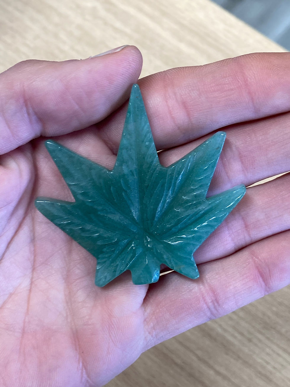 Thumbnail: Green Aventurine Hemp Leaves