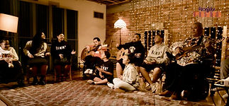 A screenshot of our team together in the studio for Pasefika Proud's Rise and Shine. 