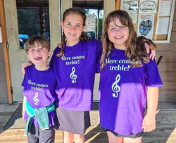 Choristers at Cathedral Domain for Choir Camp