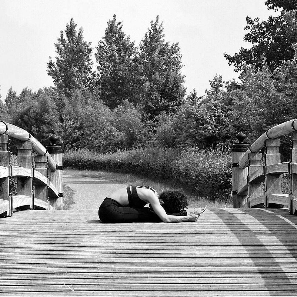 Kathy in Pachimottanasana