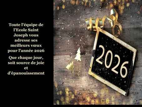 Meilleurs vœux pour cette année 2026 !