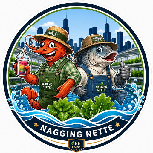 Nagging Nette Urban Aquaponic Farm logo