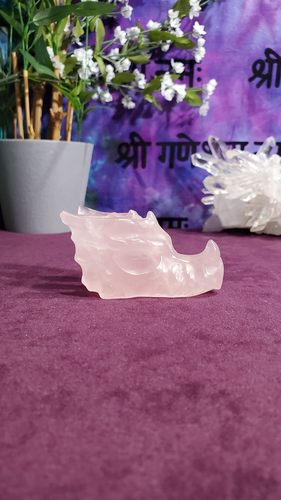 Thumbnail: Rose Quartz Dragon Head