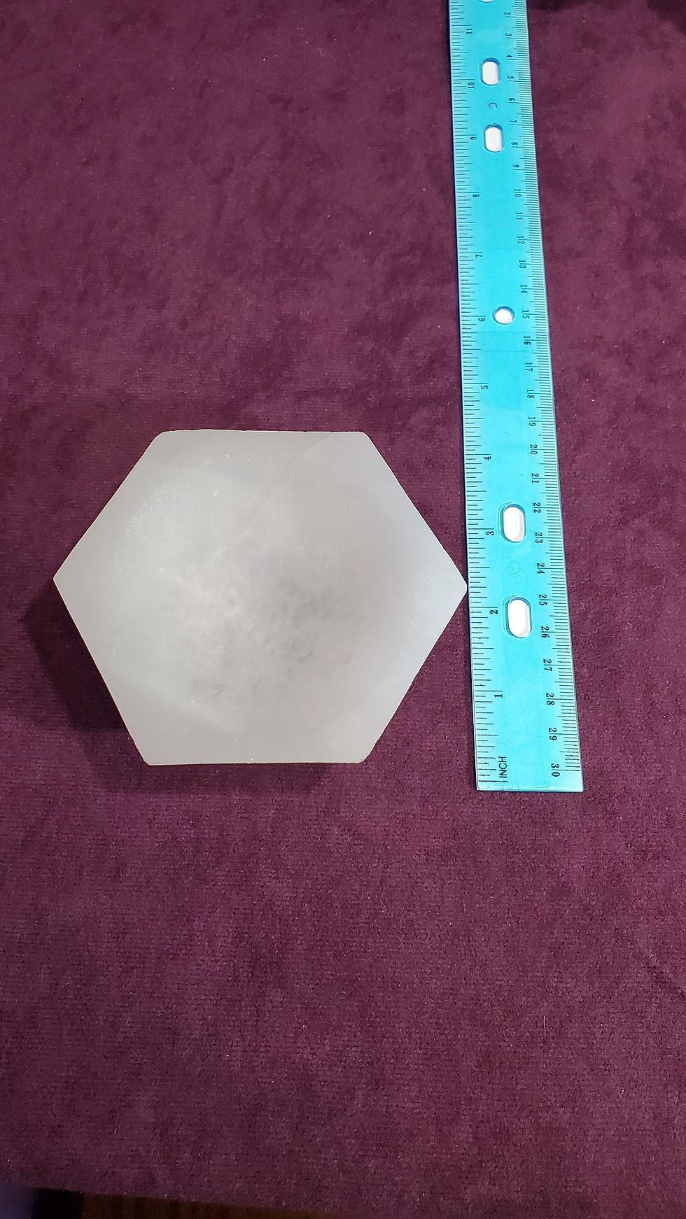 Thumbnail: Selenite Hexagon Bowl 4 inch