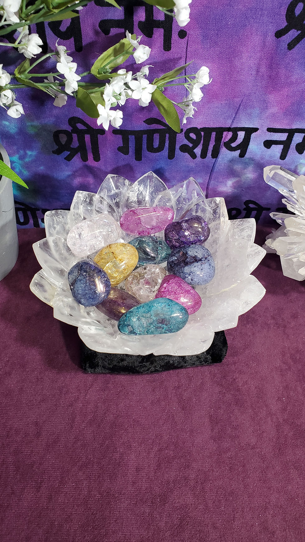 Thumbnail: Crackle Quartz Asst'd Colors
