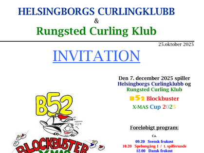 Inbjudan till B52 den 7 December