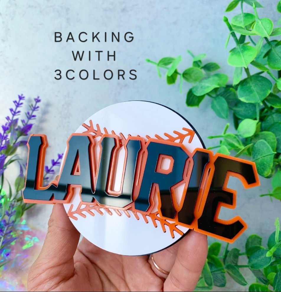Thumbnail: Two Layered Custom Cake Topper 