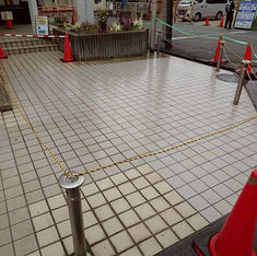 施設玄関タイル張替