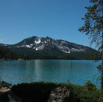 Mt Bachelor with Lake in Front of mountain
