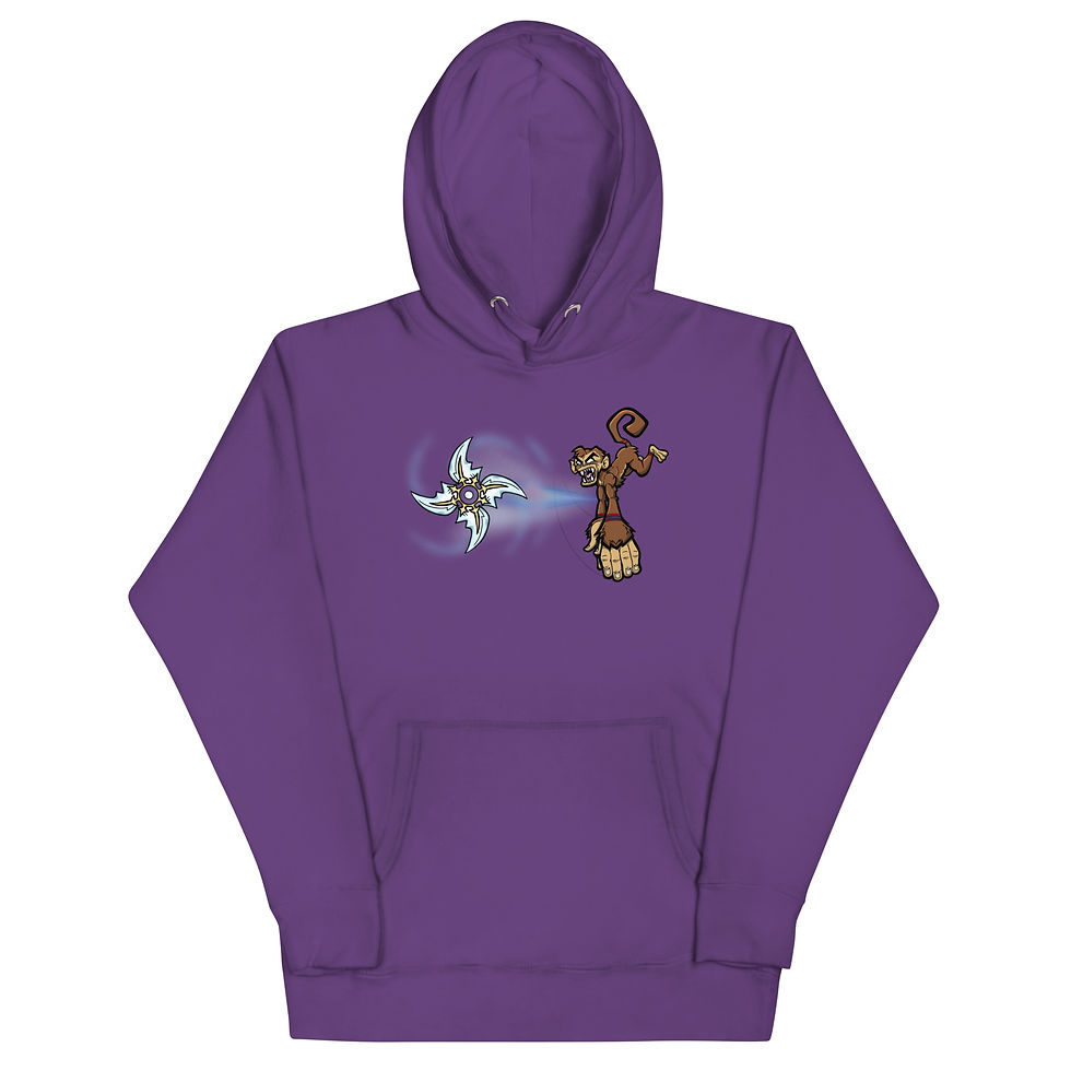Thumbnail: Shhuriken Monkey Design | Unisex Hoodie