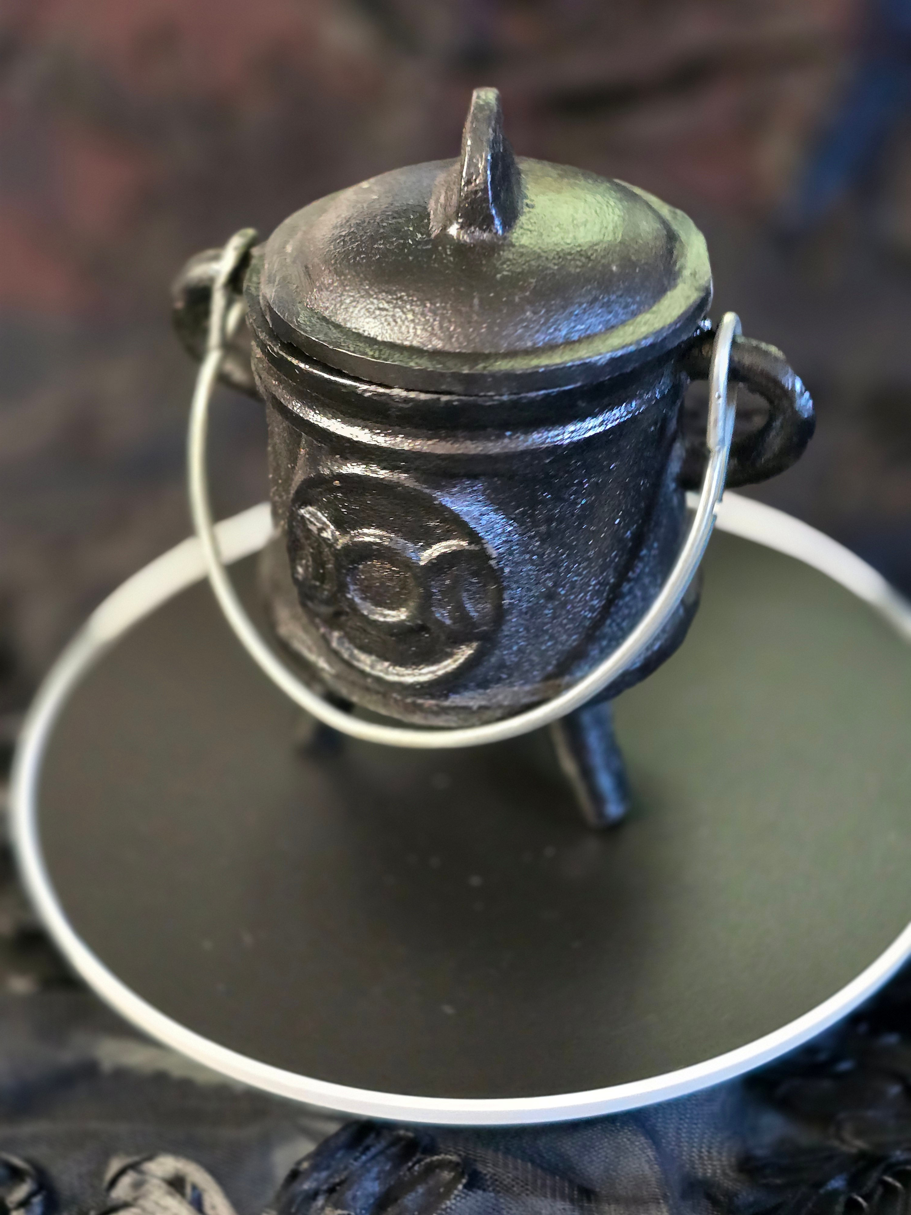 Triple Moon Cast Iron Cauldron