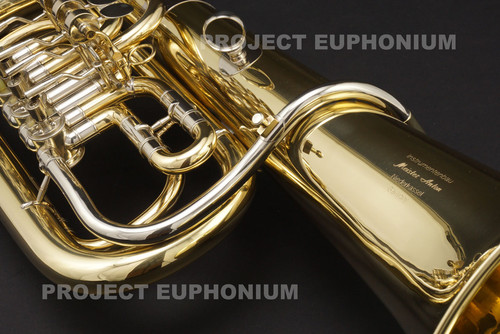 ユーフォニアム バリトン　ゴールド ケース付き ユーフォニアムケースハードボックスバリトンホーンケースホイールbB