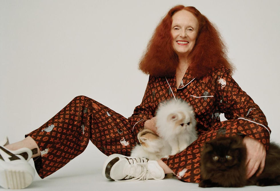 Grace Coddington Collaborates on a pet inspired collection for Louis Vuitton