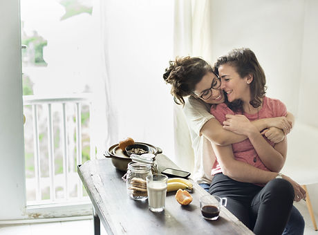 Female Couple at Home