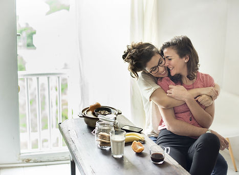 Female Couple at Home