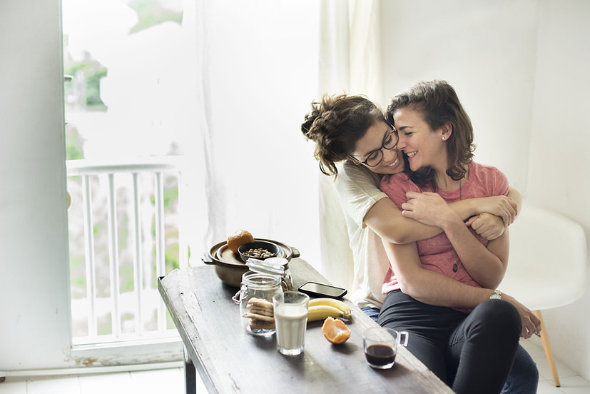 Couple at Home