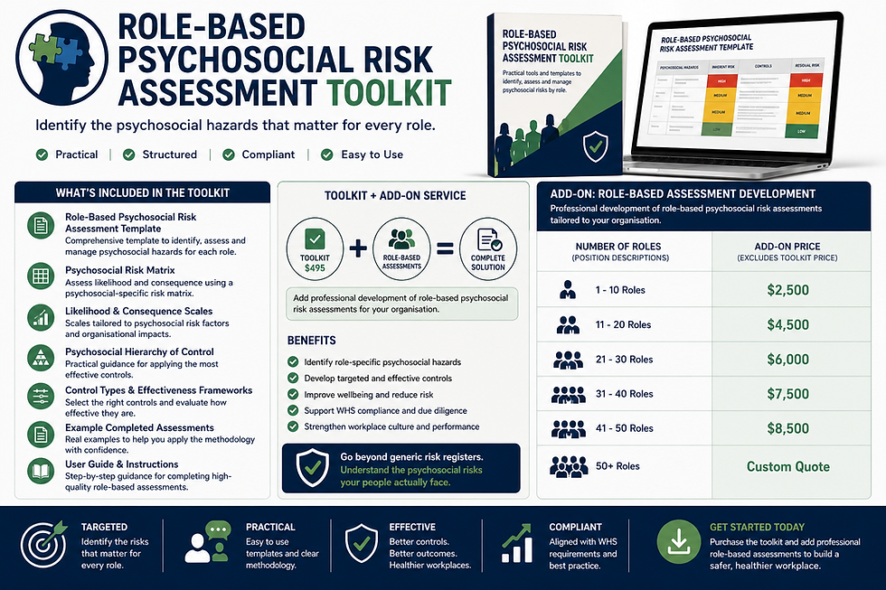 Role-Based Psychosocial Risk Assessment Toolkit