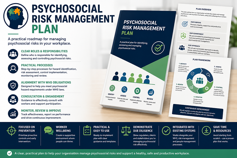 Psychosocial Risk Management Plan