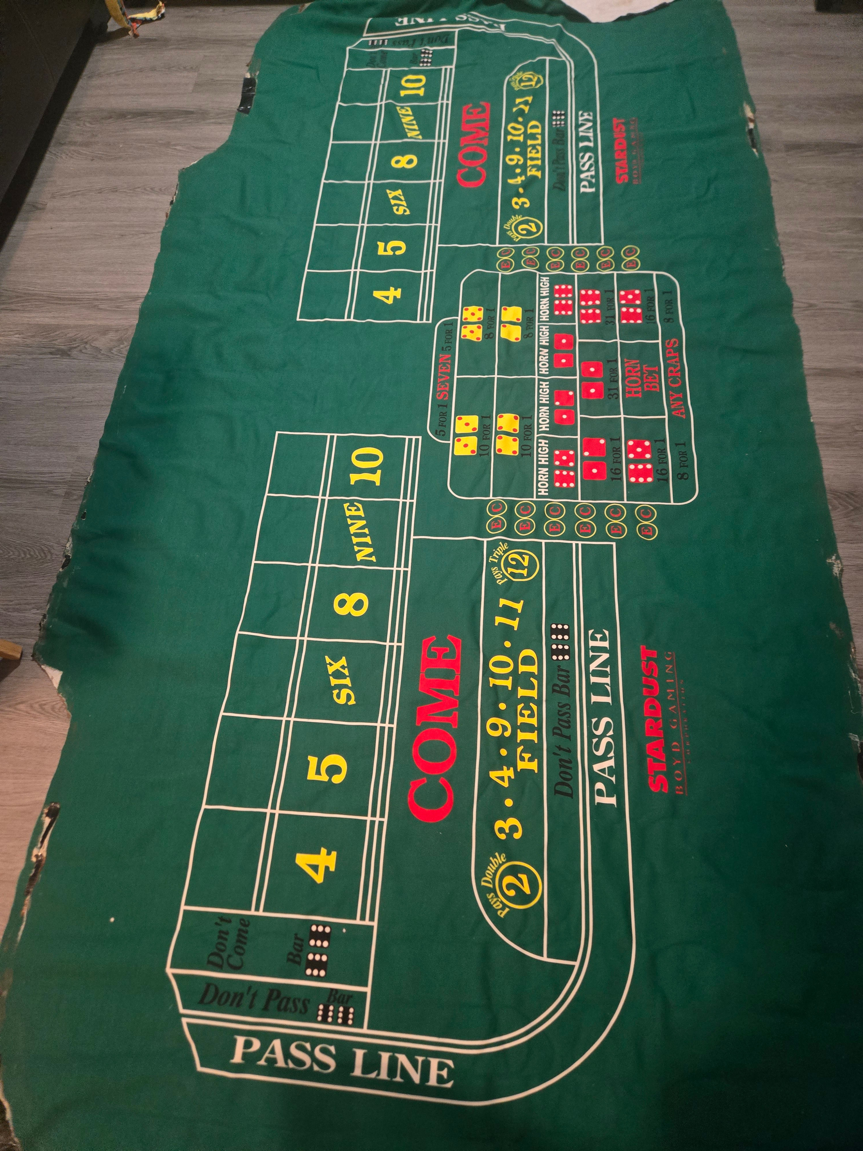 Stardust craps layout