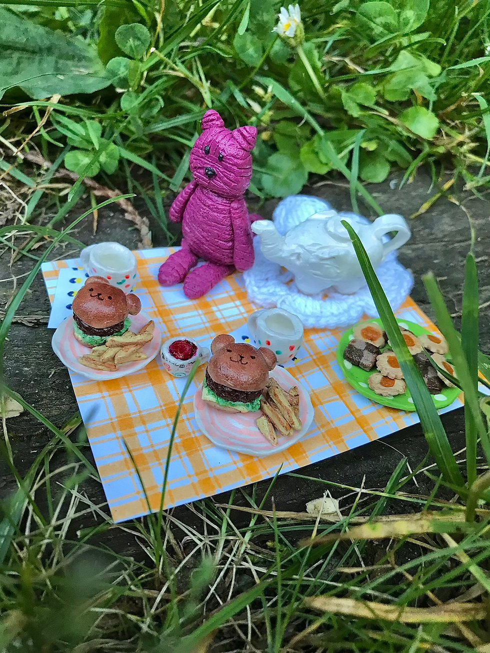 Miniature Clay Picnic