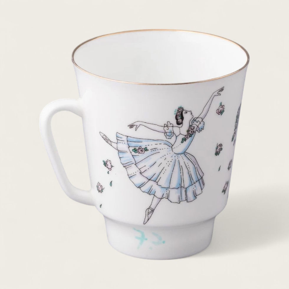 Miniatura: Service à Thé en Porcelaine de Lomonossov - Ballet Giselle
