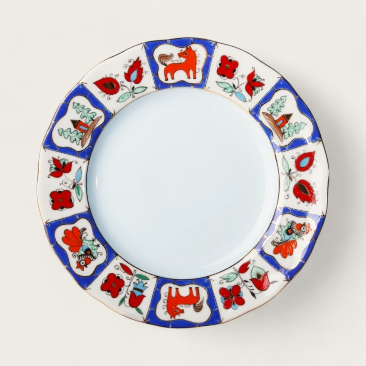 Servicio Ruso Lubok, Porcelana Imperial (Lomonosov)