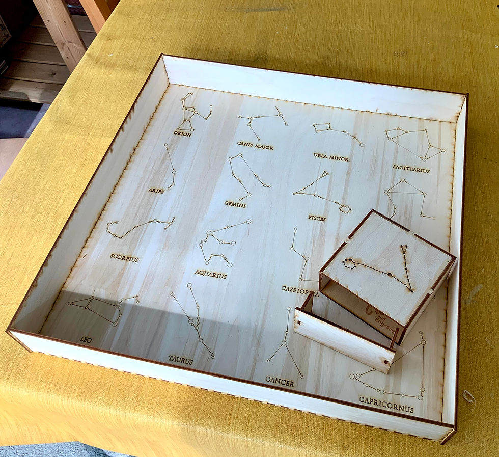 Thumbnail: Star Constellation Light Boxes with Tray