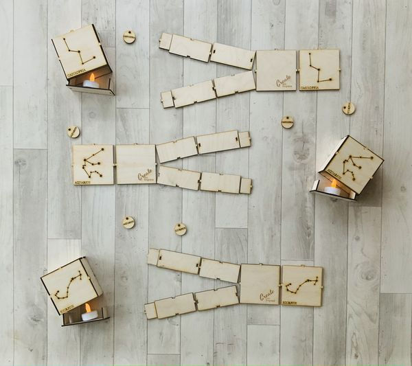 Thumbnail: 12 Star Constellation Light boxes and Display Tray