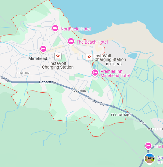 Map of minhead