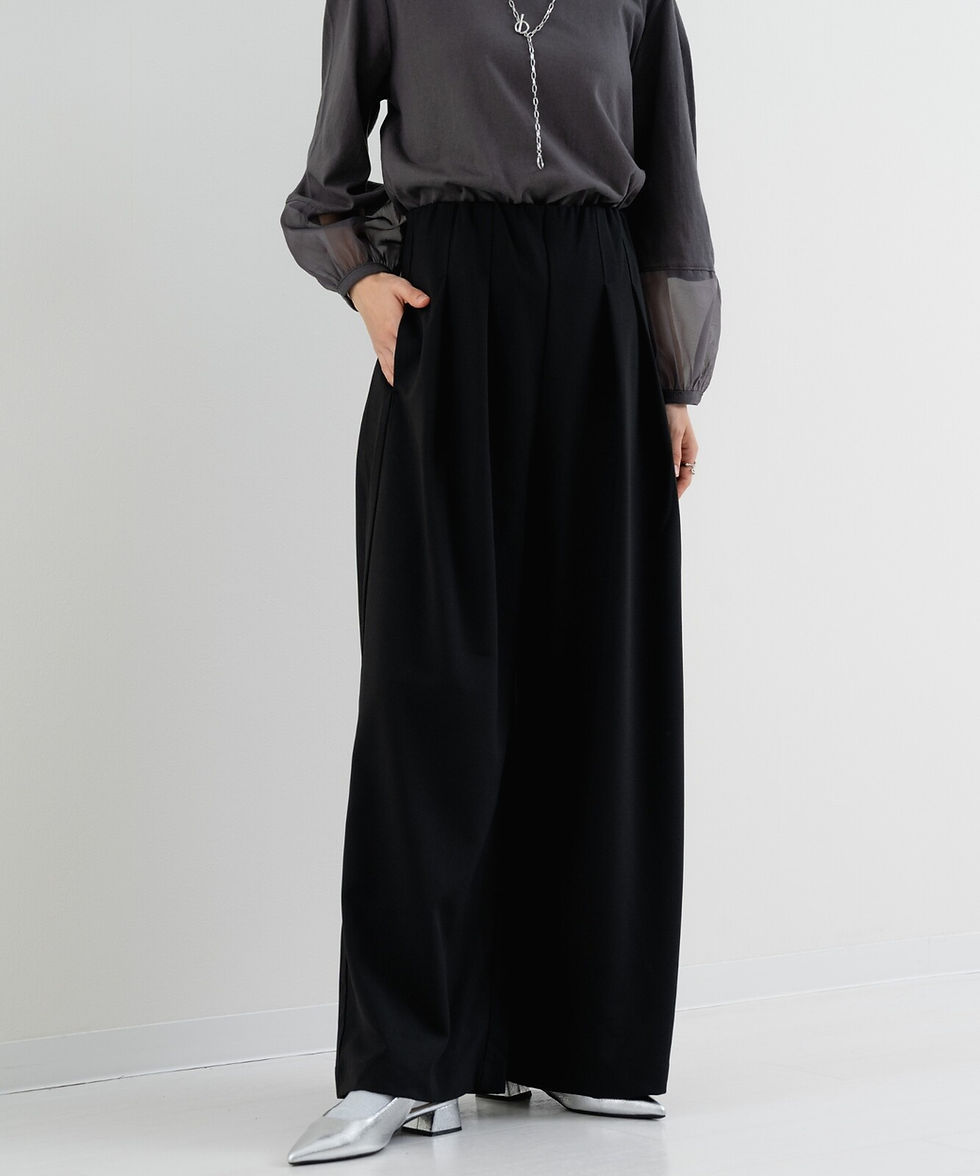 美脚ワイドスラックス