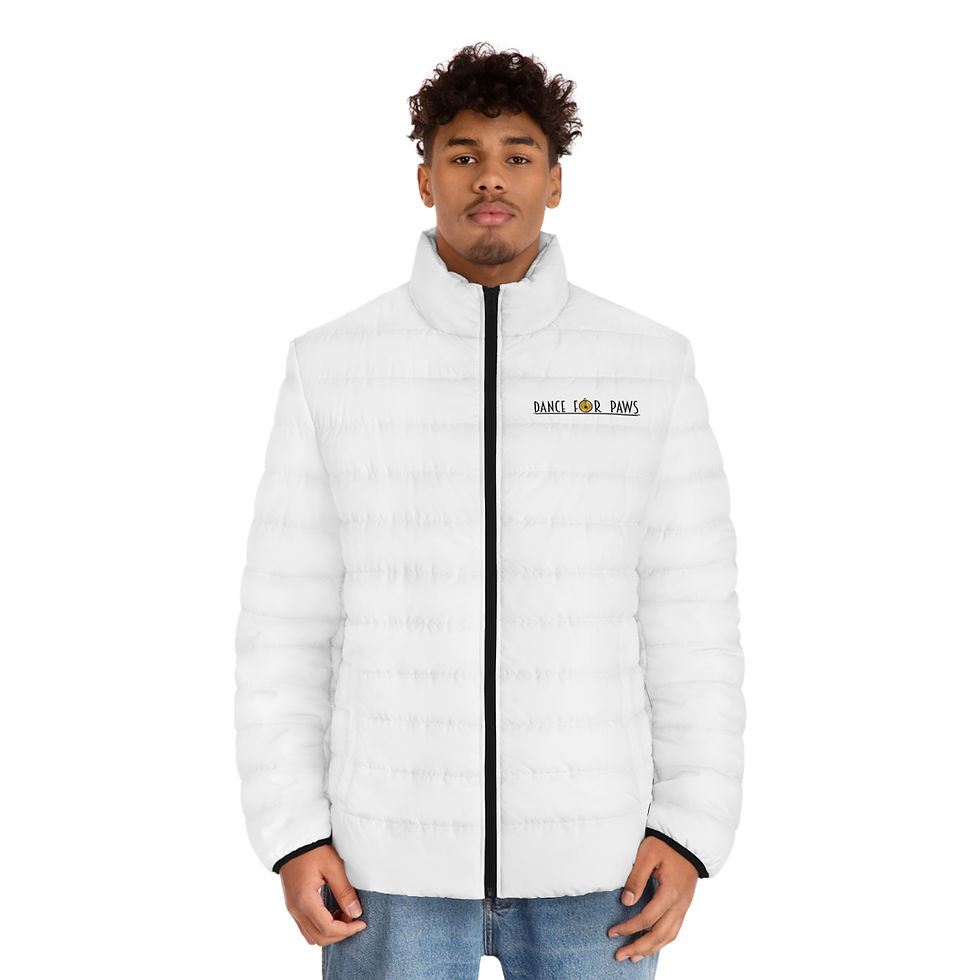 Thumbnail: Men's Puffer Jacket (White)