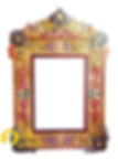 Painted Tin mirror, TM-04