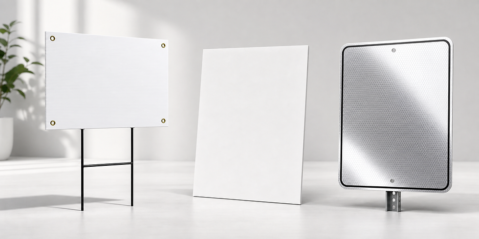 Coroplast, Foam Core, and Reflective Materials: Which One Should You Use?