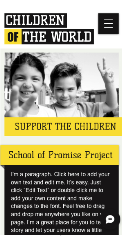 Template for a children's nonprofit organization.