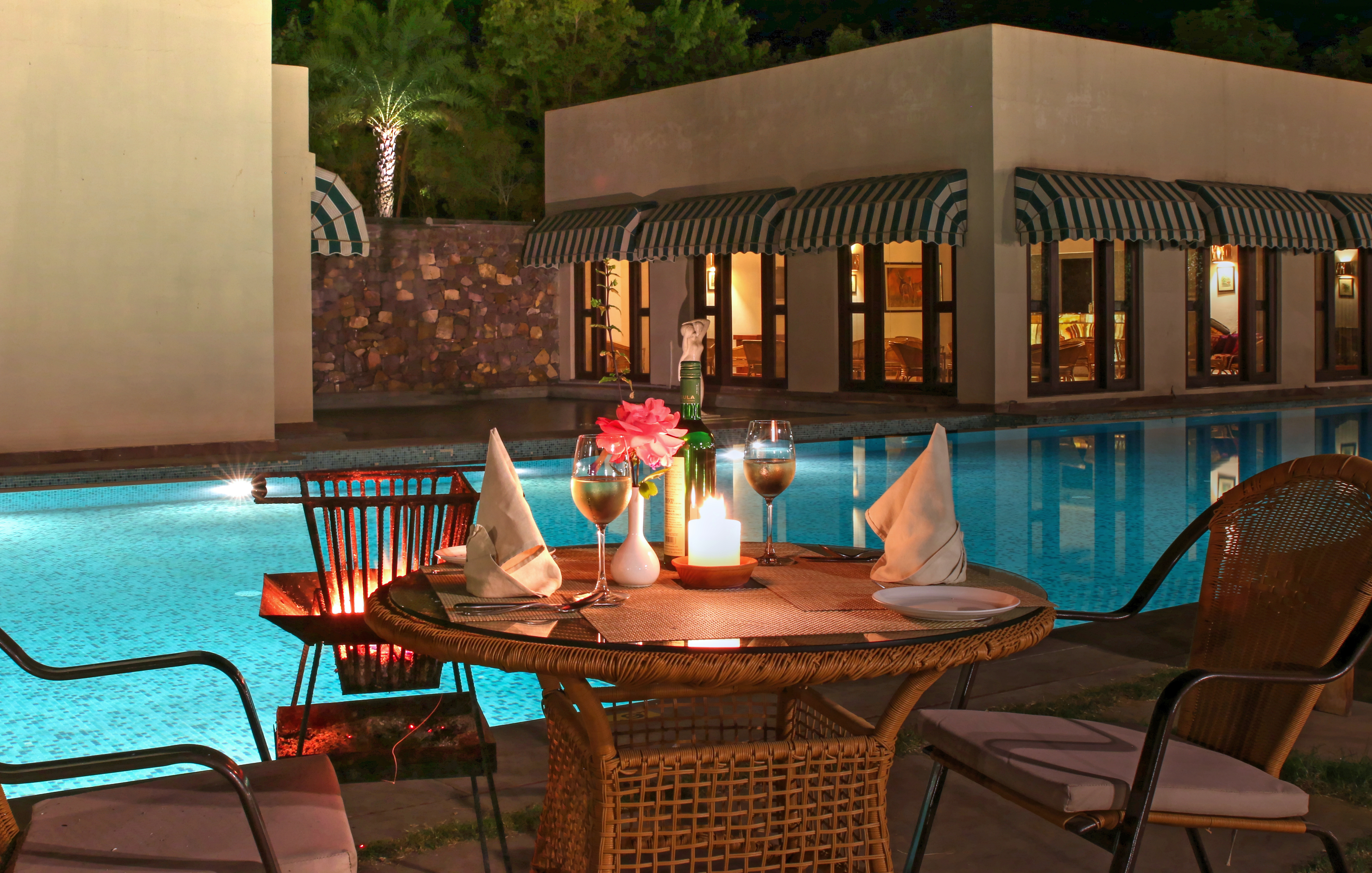 Pool at Ranthambhore Kothi