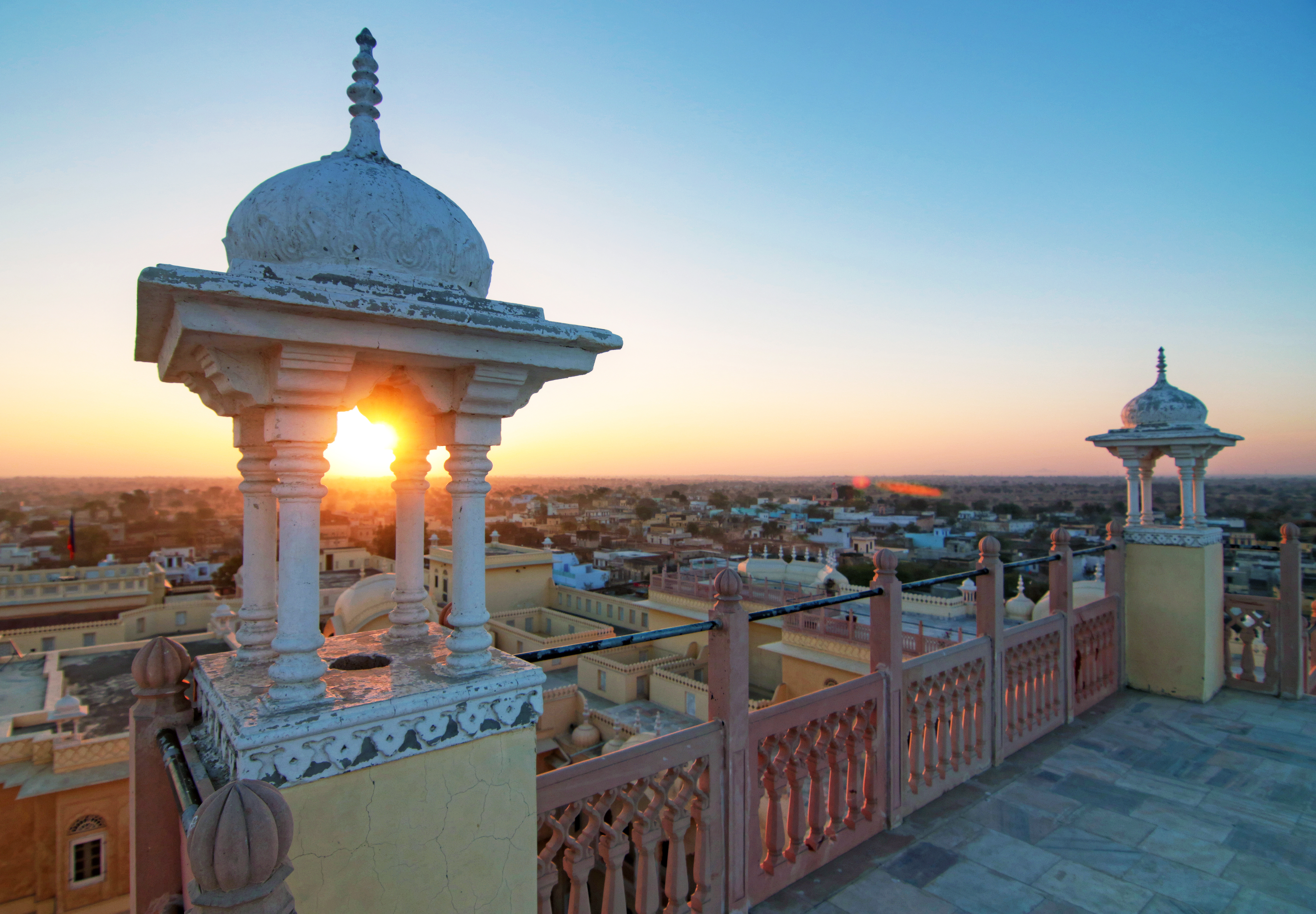 Sunrise at Alsisar Mahal