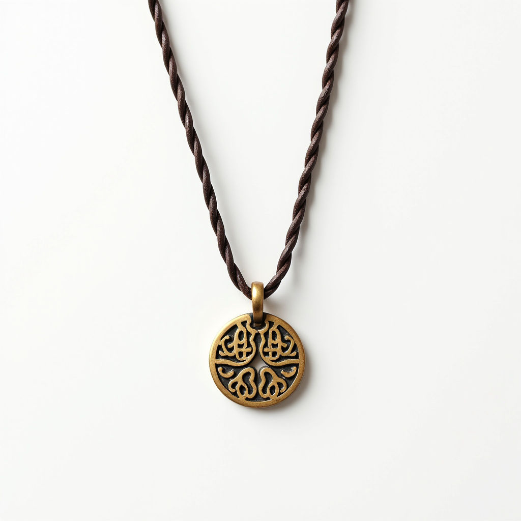 Adinkra Symbol Pendant Necklace