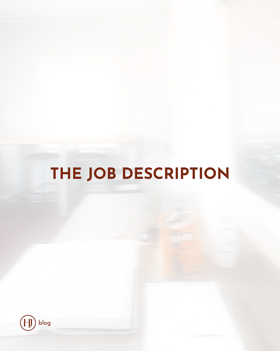 The Job Description