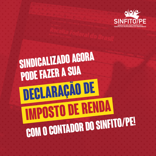 Declare seu Imposto de Renda 2019 com o Sindicato