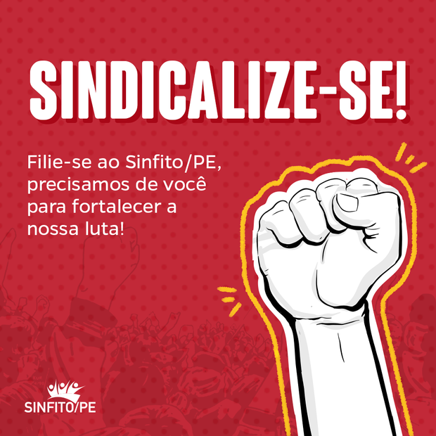 Sinfito/PE oferece 20% de desconto na sindicalização