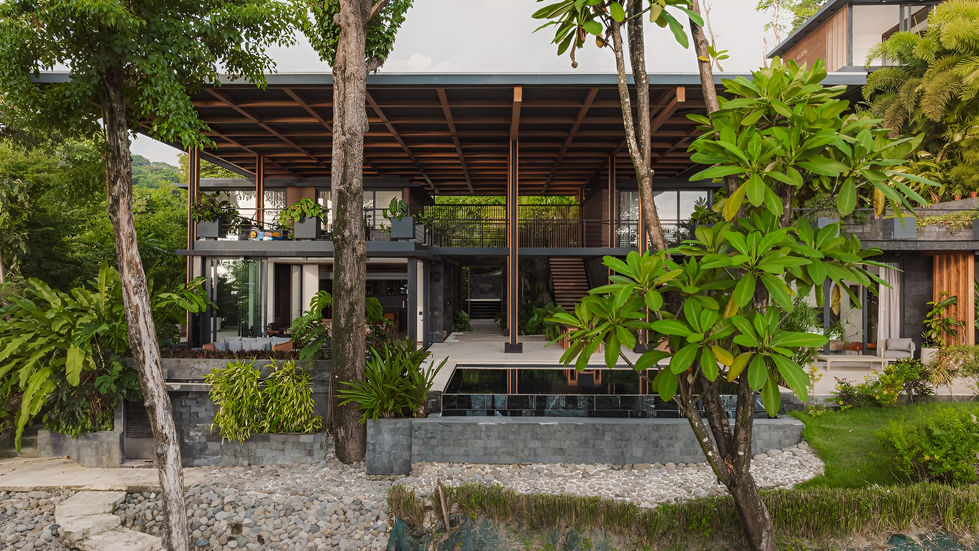 Drone photography of an infinity pool and luxury estate managed by Cocoia Creative Agency to drive targeted website traffic and bookings for Costa Rica hospitality brands.