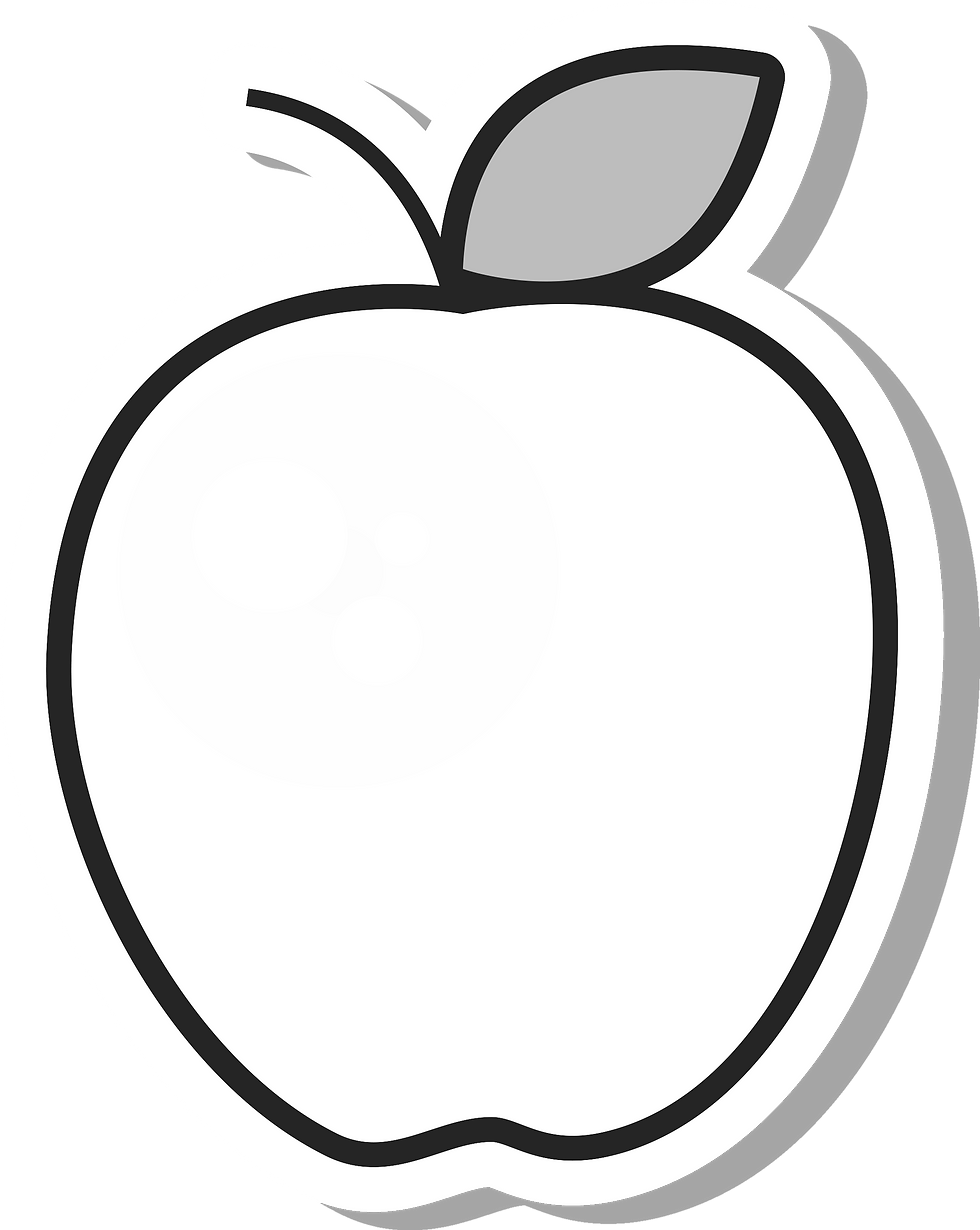 Yellow Apple Sticker