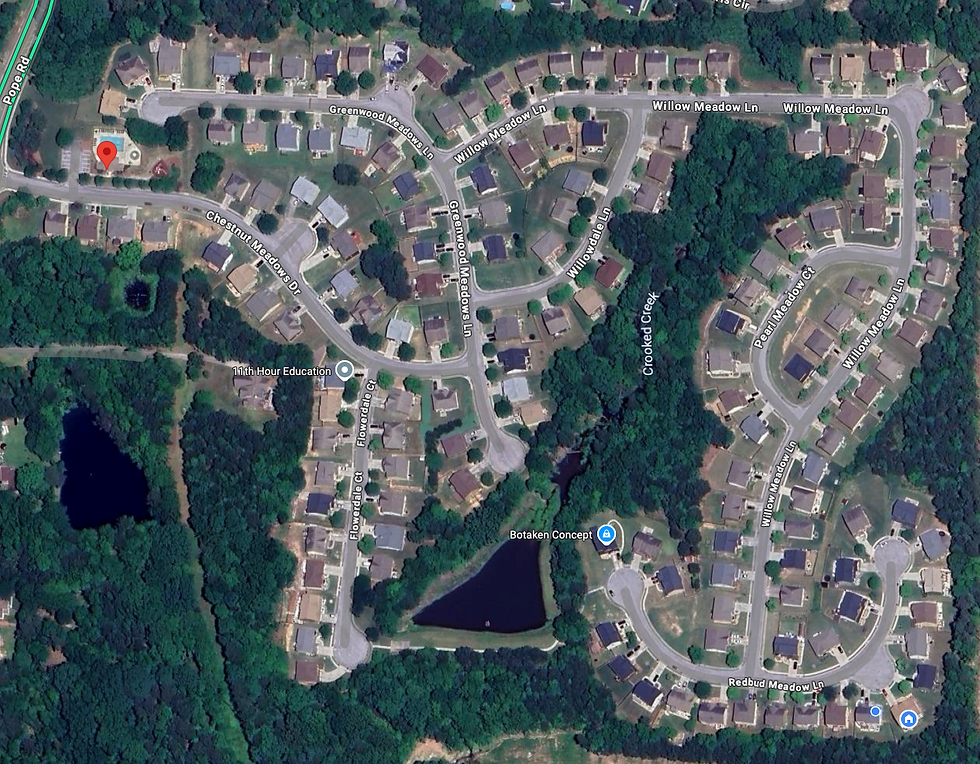 Chestnut Hills Google Map