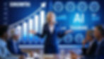 Woman teaching AI Training
